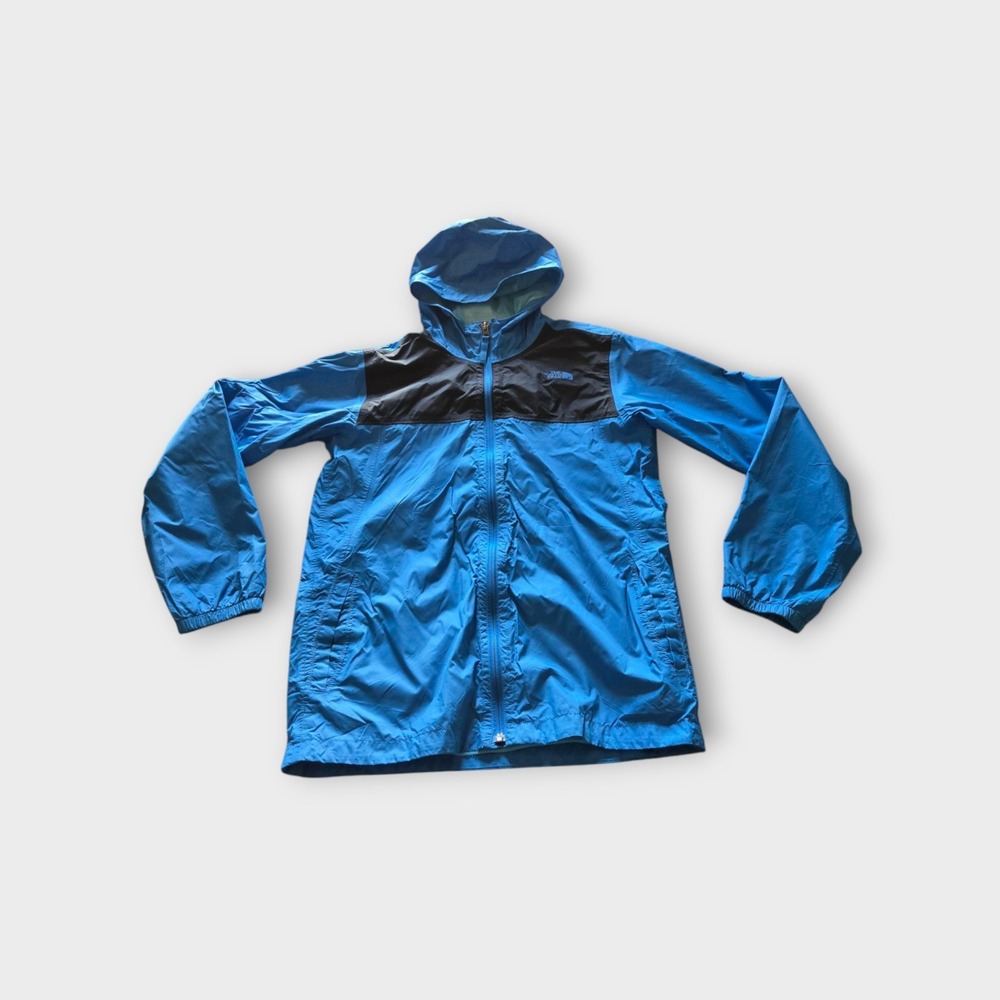 The North Face Windbreaker Hoodie Jacket Boys Blue Size XLarge (18/20)